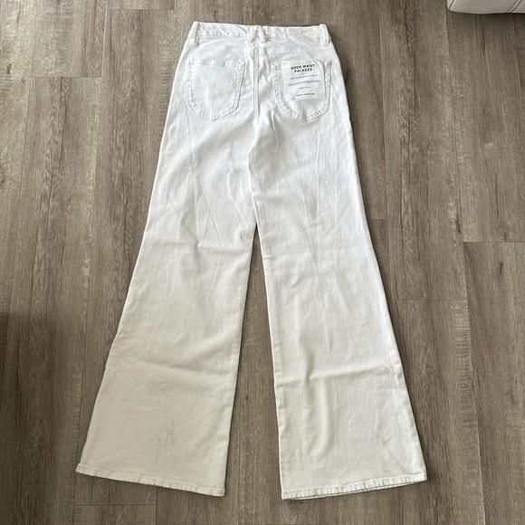 NWT Good American Good Waist Palazzo Wide Leg Jeans White Size 29 High Waist - Picture 9 of 12